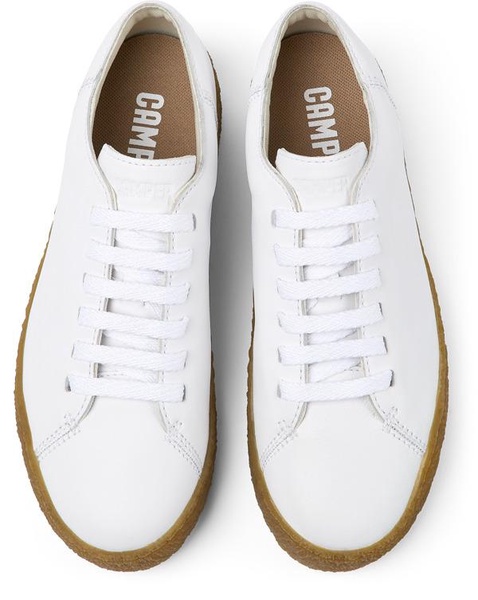 White leather shoes for women