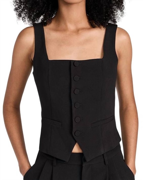 irene top tank in black w1086