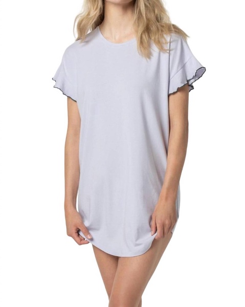 flutter sleeve sleep dress in lily