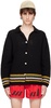 Black Harbor Stripe Cardigan