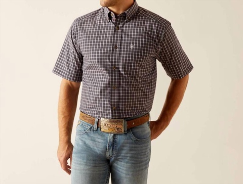 pro series dakota classic fit shirt in indigo