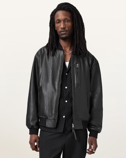 Kino Oversized Leather Bomber