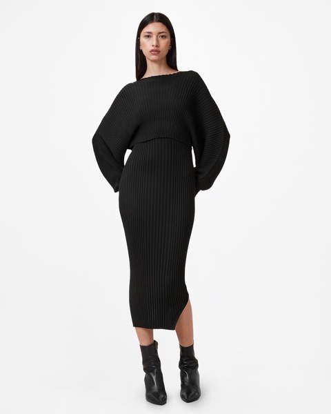 Minori 2-In-1 Ribbed Midi Dress