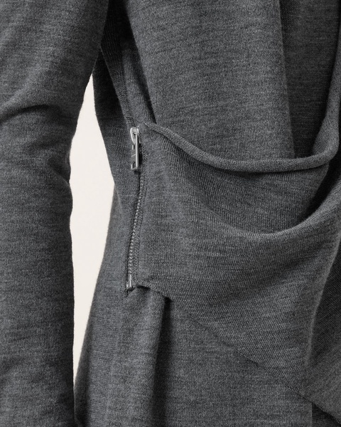 Drina Draped Wool Dress