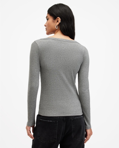 Rina Long Sleeve Scoop Neck T-Shirt