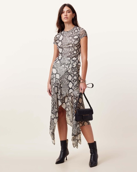 Ellie Mesh Snake Print T-Shirt