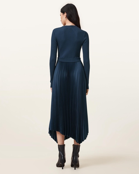 Fay Long Sleeve Asymmetric Dress