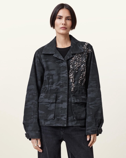 Finch Camouflage Denim Jacket
