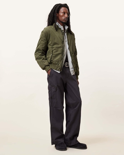 Banner Relaxed Fit Bomber Jacket