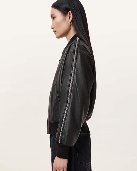 Zenith Leather Bomber Jacket