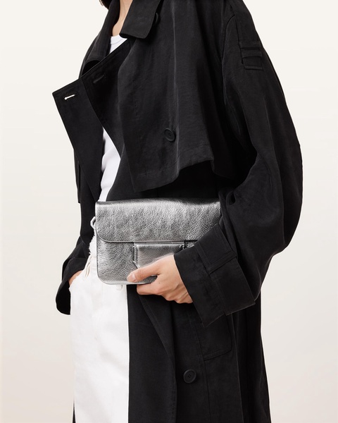 Jupiter Metallic Leather Crossbody Bag