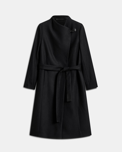 Riley Wrap Around Belted Long Line Coat