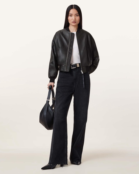 Zenith Leather Bomber Jacket