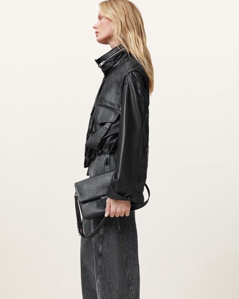 Ondine Grain Leather Shoulder Bag