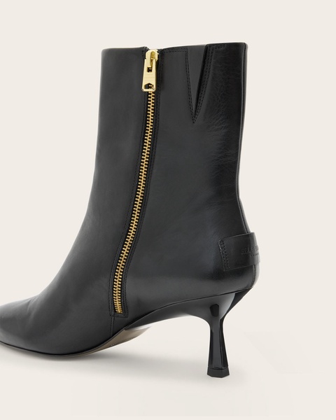 Vivian Pointed Toe Leather Boots
