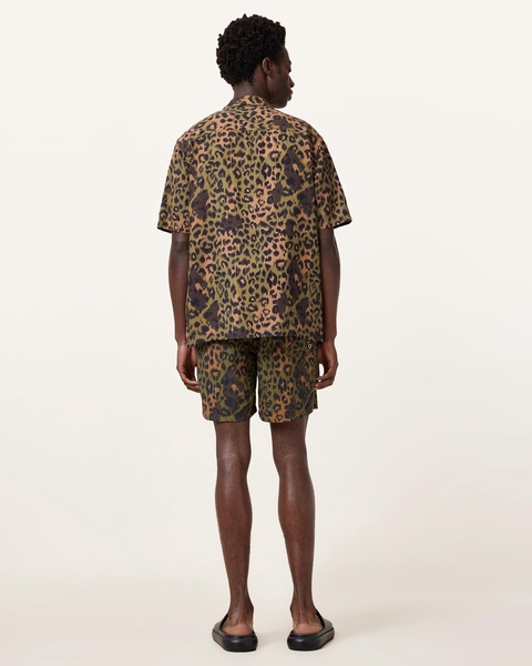 Styx Leopard Print Swim Shorts