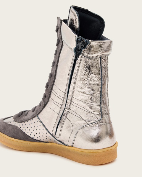 Lousie Leather High Top Sneakers