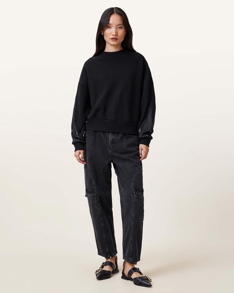 Peggy Zip Sleeve Relaxed Fit Sweatshirt