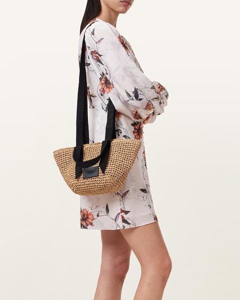 Celayne Mini Straw Tote Bag