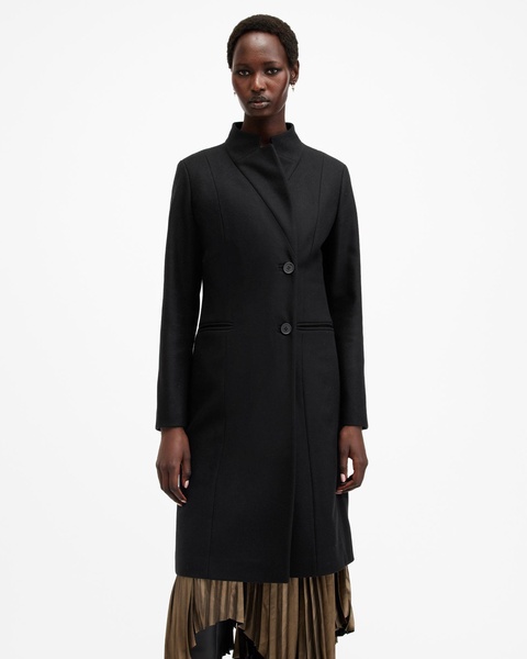 Sidney Wool Cashmere Blend Tailored Coat