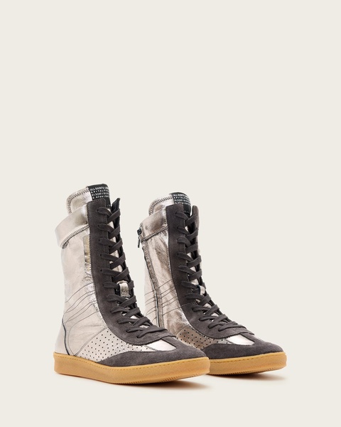 Lousie Leather High Top Sneakers