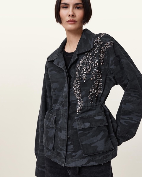 Finch Camouflage Denim Jacket