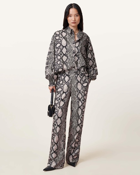 Charli Snake Print Long Sleeve Shirt