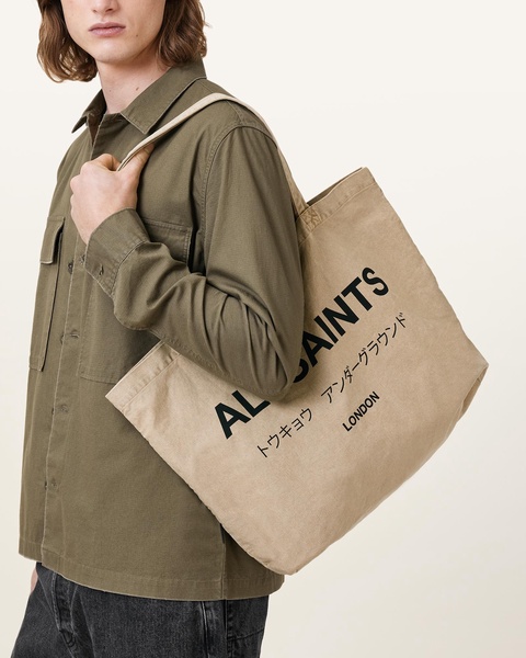 Underground Acid Wash Logo Tote Bag
