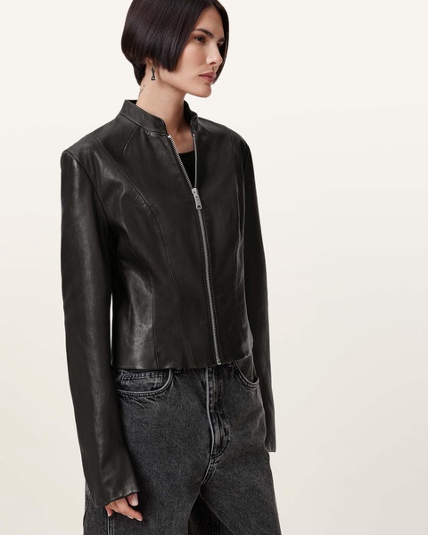 Sadler Slim Fit Leather Jacket