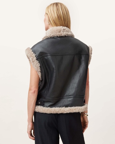 Zep Sleeveless Shearling GIlet