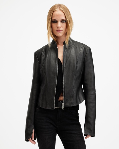 Sadler Slim Fit Leather Jacket