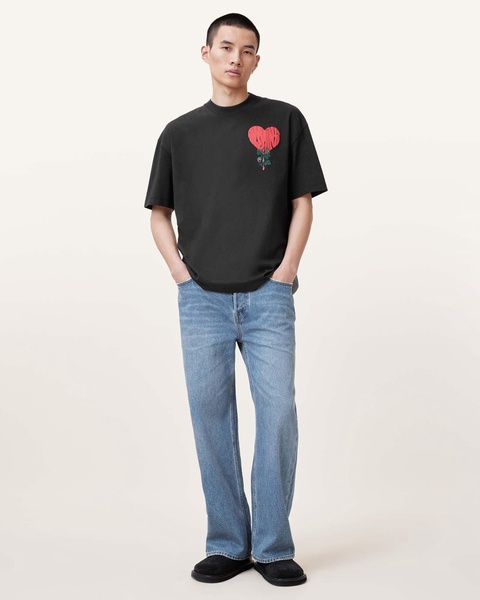 Sown Printed Oversized Crew Neck T-Shirt