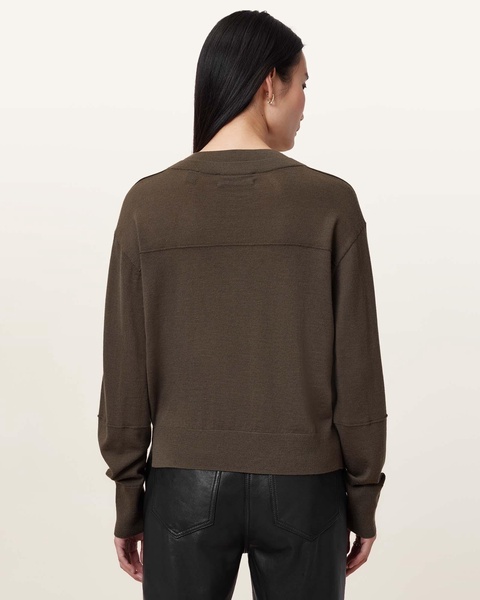 Julieana V Neck Wool Sweater