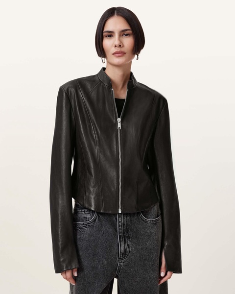Sadler Slim Fit Leather Jacket