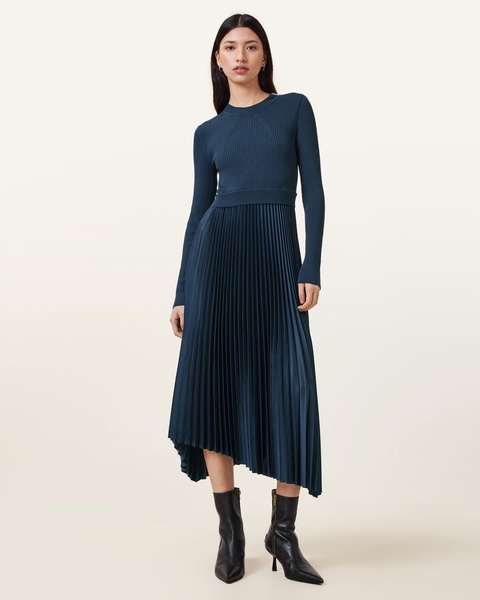 Fay Long Sleeve Asymmetric Dress