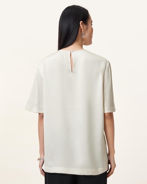 Amelie Satin Relaxed Fit T-Shirt