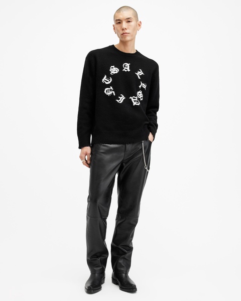 Scripture Gothic Jacquard Logo Sweater
