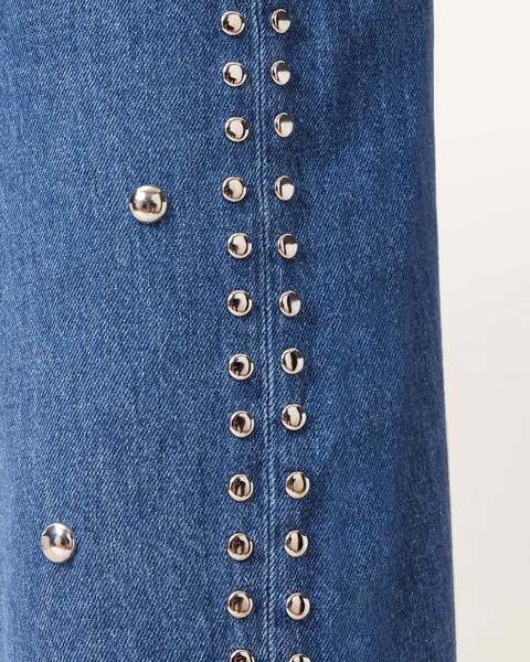 Blake Studded Wide Leg Denim Jeans