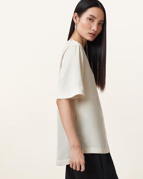 Amelie Satin Relaxed Fit T-Shirt