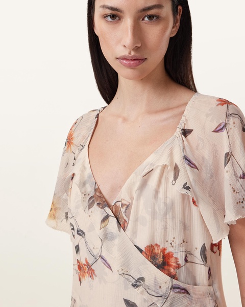 Darma Floral Print Mini Dress