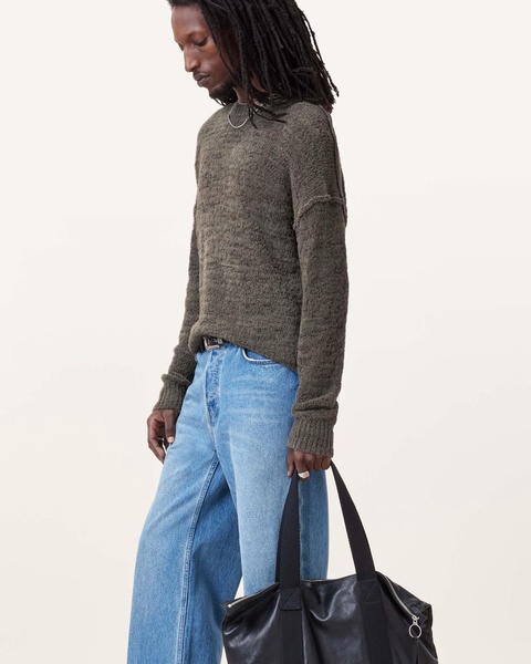 Chillion Boxy Oversized Crew Neck Sweater