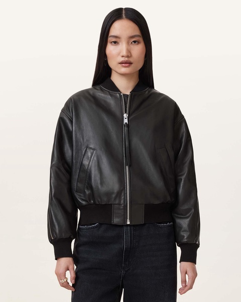 Zenith Leather Bomber Jacket