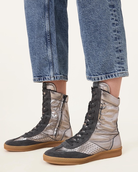 Lousie Leather High Top Sneakers