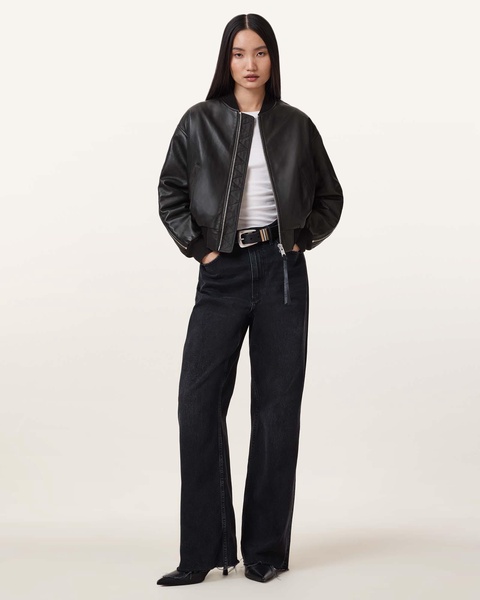 Zenith Leather Bomber Jacket