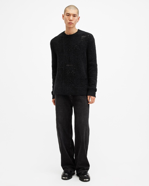 Hadwin Distressed Crew Neck Sweater