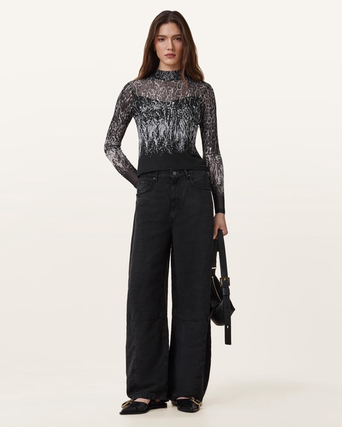 Elia Mesh Long Sleeve Top