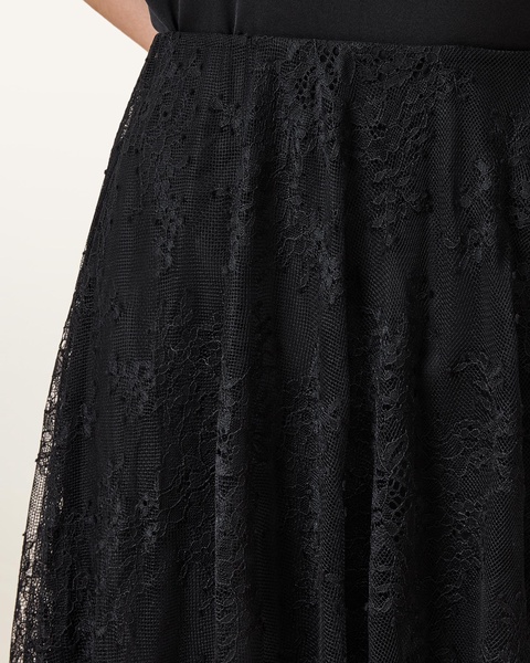 Jose Tiered Lace Midi Skirt