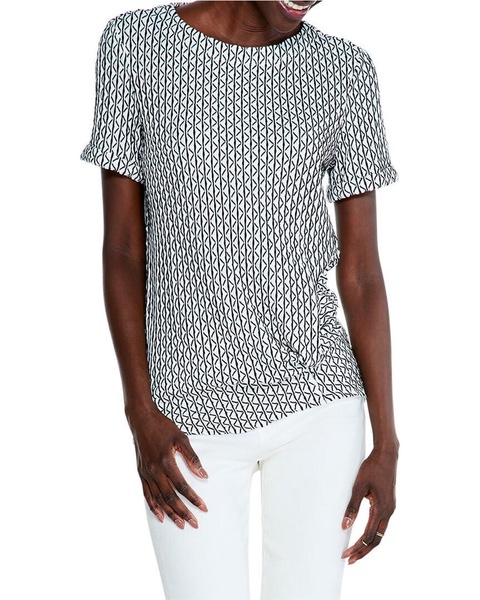 NIC+ZOE Women's Plus Size Moving Lines Top