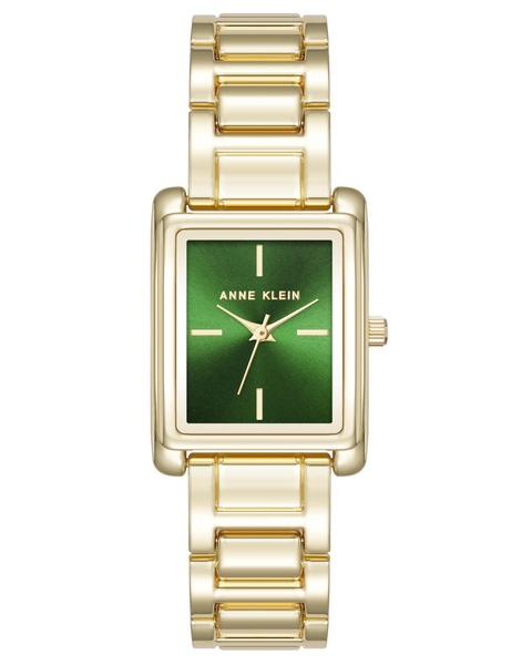 Women's Quartz Contemporary Green and Gold-Tone Alloy Metal Watch, 24mm
