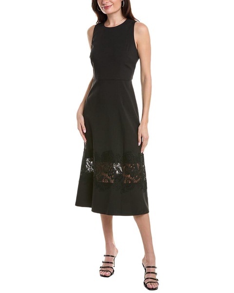 Anne Klein Women's Fit and Flare with Lace Detail